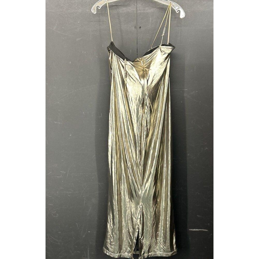 Jluxlabel Gold Metallic Gown NWT XL - BROKEN STRAP / DEFECT